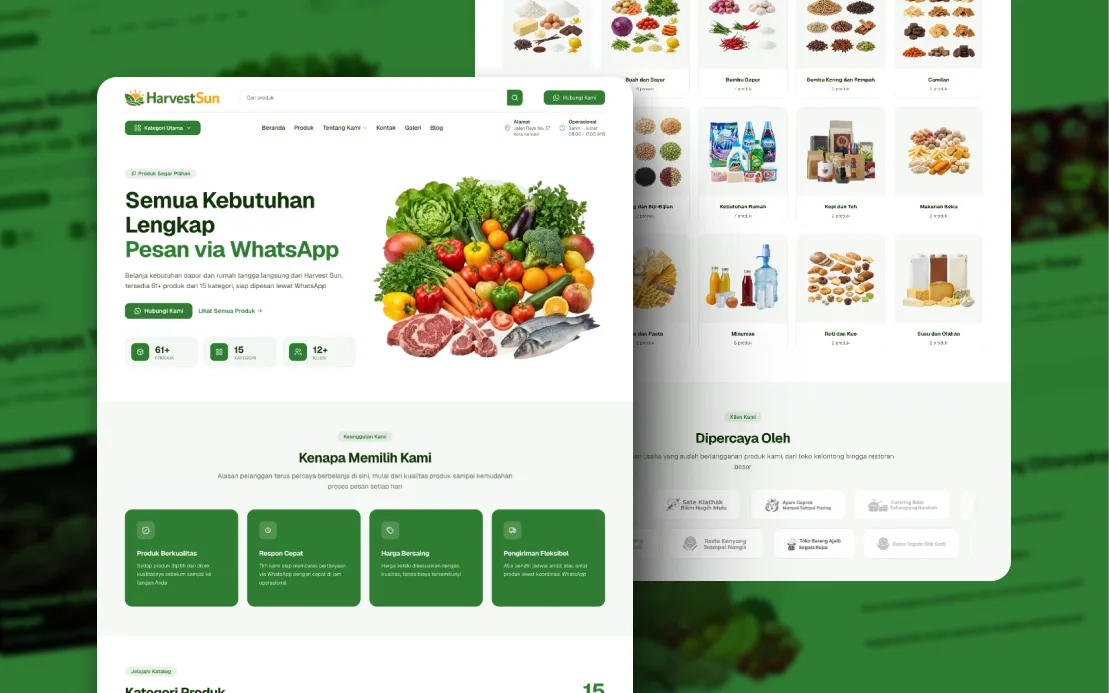 Harvest Sun: White-Label E-Catalog Platform