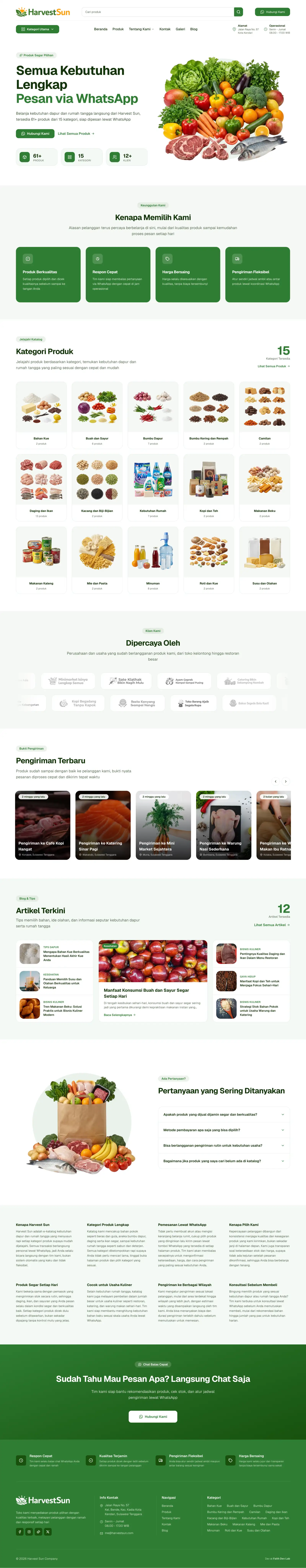 Harvest Sun: White-Label E-Catalog Platform desktop preview