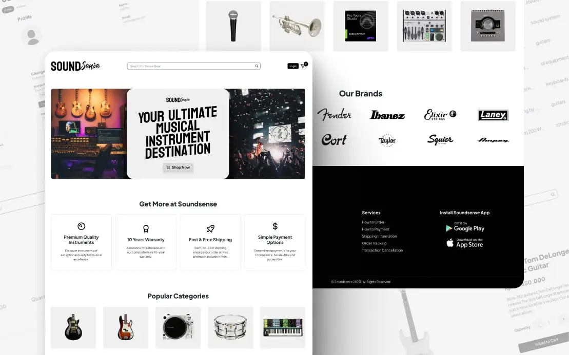 Soundsense: Music E-Commerce Web Application