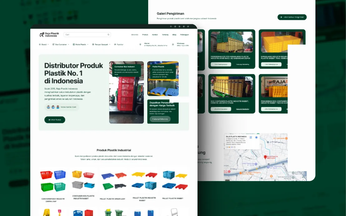 Raja Plastik Indonesia: Product Catalog Website