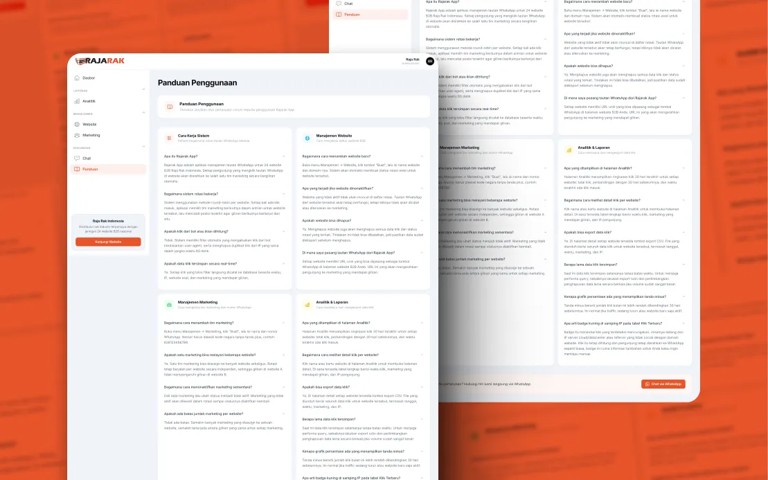 RajaRak App: Chat Lead Rotator & Analytics